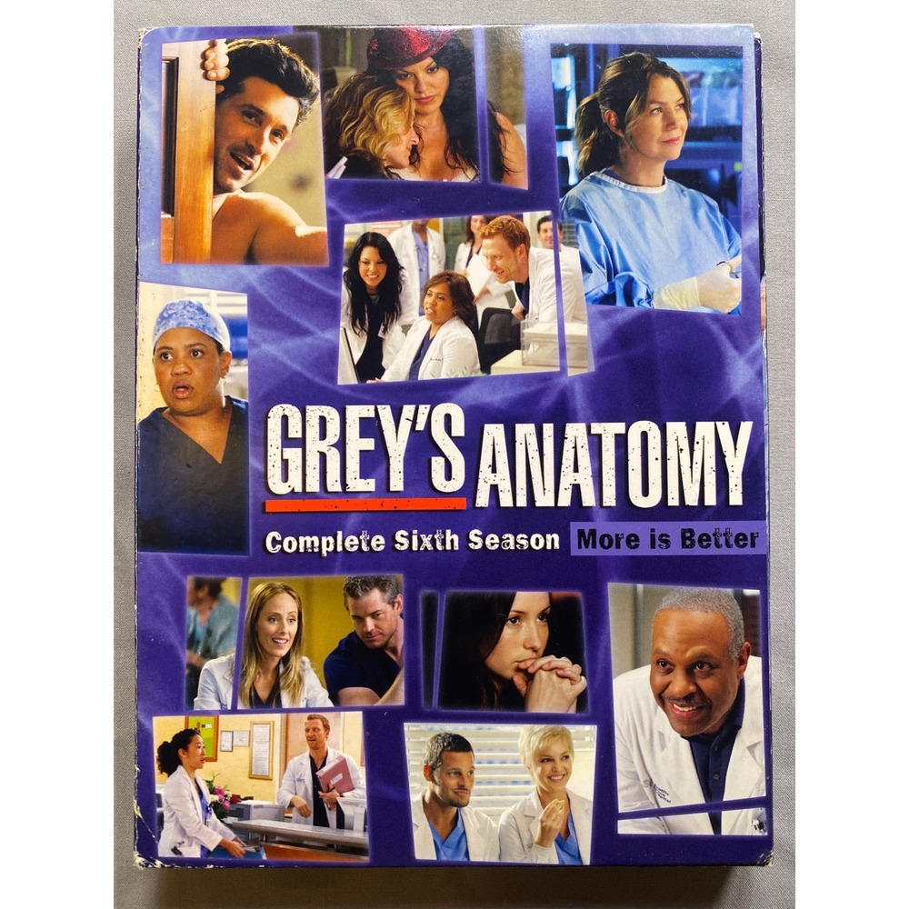 Greys Anatomy Complete Sixth Season DVD 6-Disc Set More is Better ABC Studios